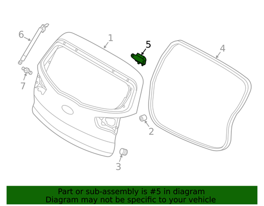 Bisagra de Compuerta Trasera. Kia Sportage 2006-2016