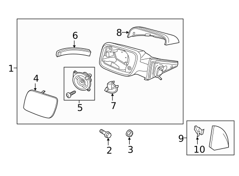 Luces Direccionales LED de Retrovisores. Ford Explorer 2011-2019