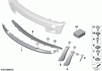 Spoiler Inferior Defensa Delantera. Mini Cooper S R52 R53