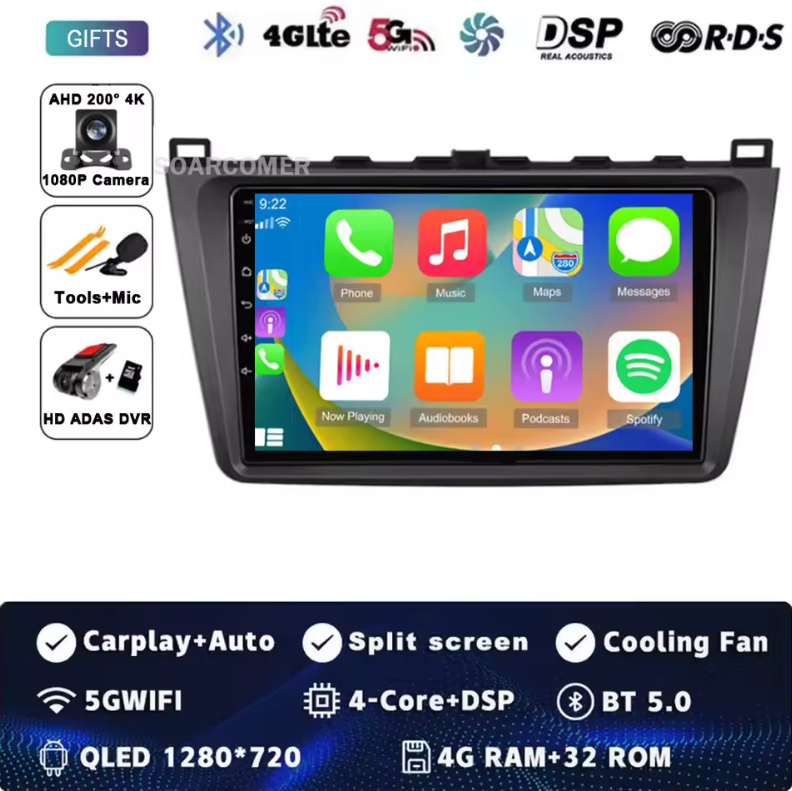 Pantalla Multimedia 9". Mazda 6 GH 2007-2011