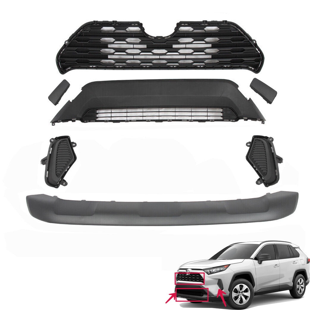 Parrillas Delanteras. Toyota RAV4 2019-2022