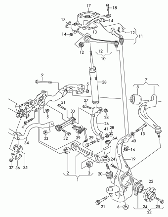 Terminales Externos de Dirección. Audi A4 A5 A6 A7 Q5 Quattro