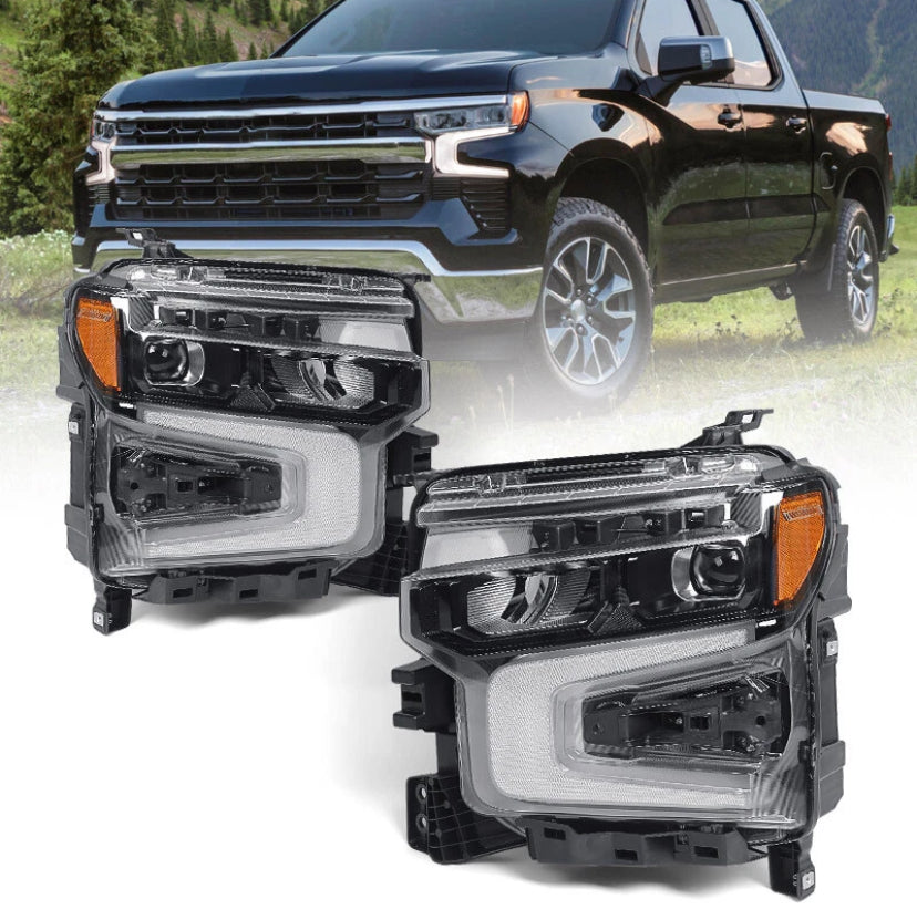 Faros Delanteros. Chevrolet Silverado 1500 2022-2024