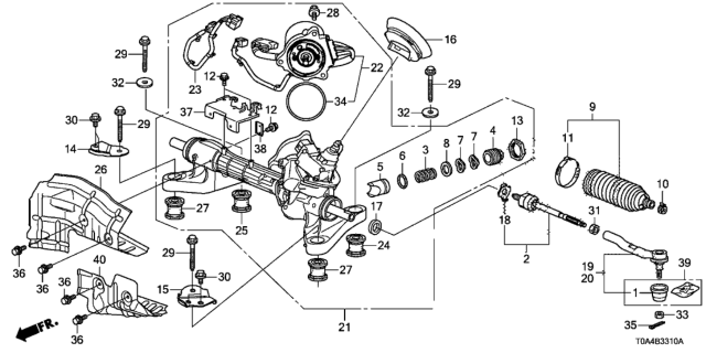Cremallera ElectroAsistida. Honda CR-V 2015-2016