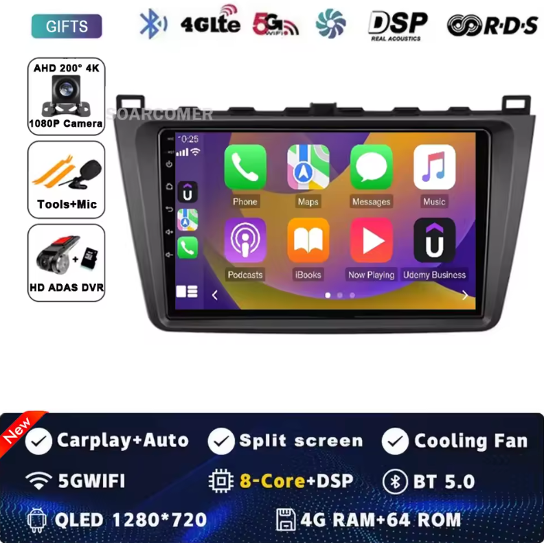 Pantalla Multimedia 9". Mazda 6 GH 2007-2011