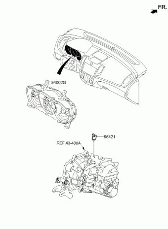 Instrument Cluster. Kia Cerato Koup 2010-2013