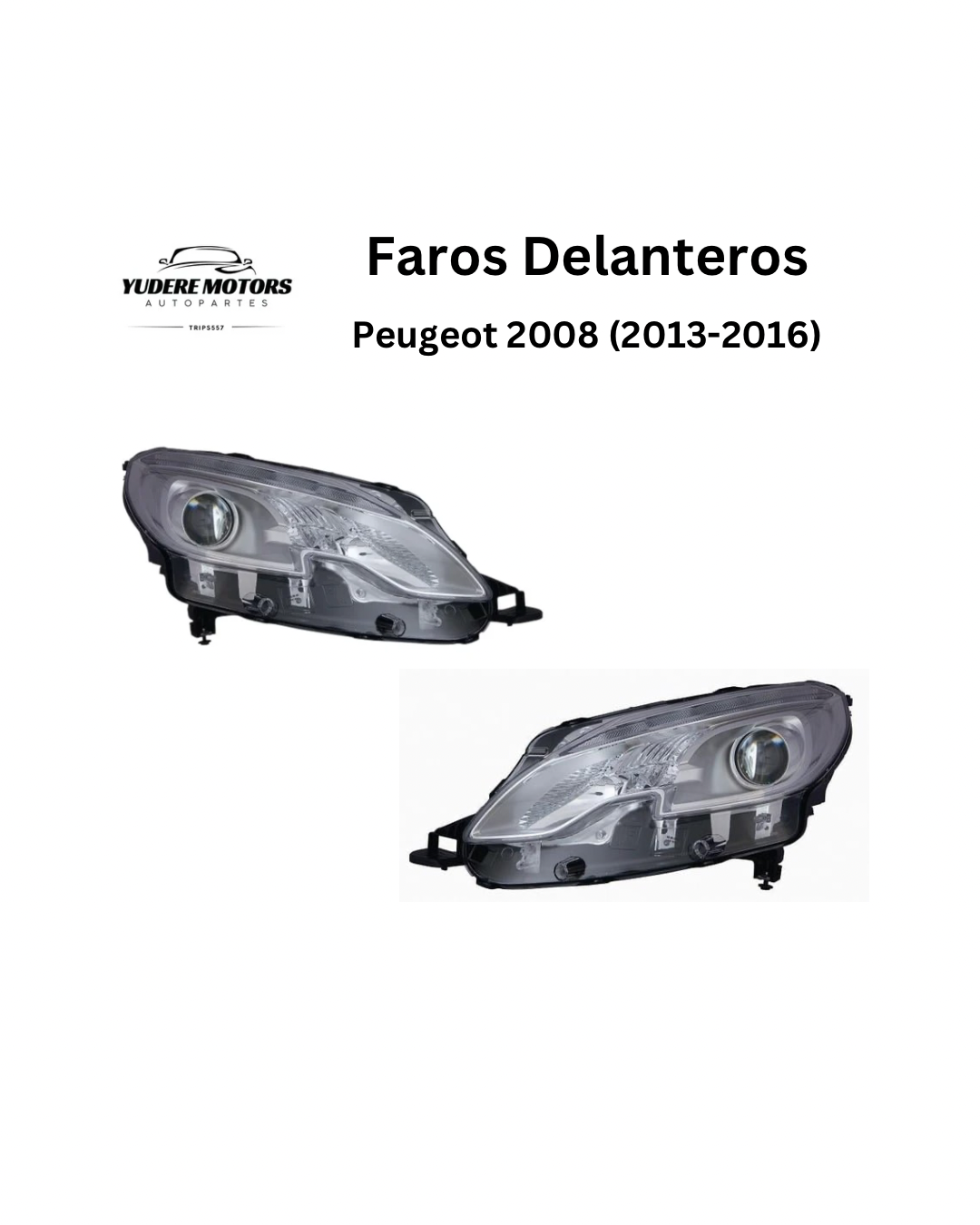 Faro Delantero. Peugeot 2008 (2013-2016)