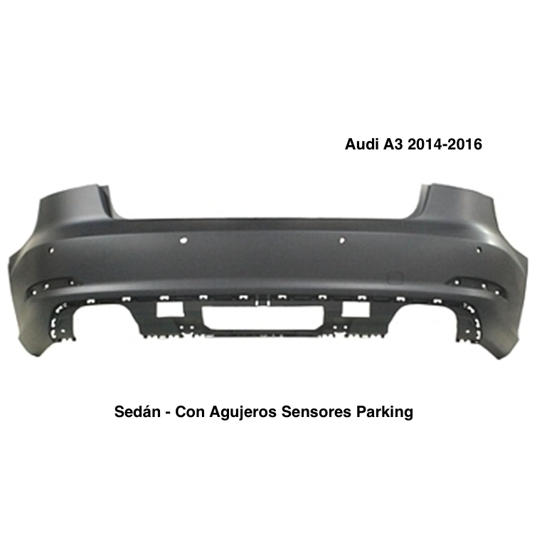Defensa Trasera. Audi A3 2014-2016