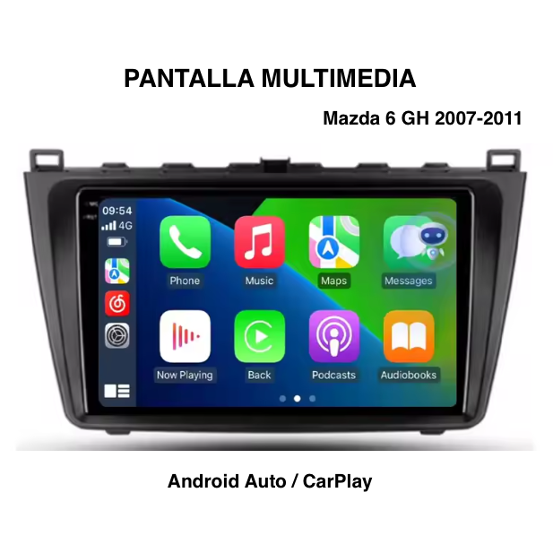 Pantalla Multimedia 9". Mazda 6 GH 2007-2011