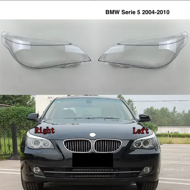 Cubiertas de Faros Delanteros. BMW Serie 5 2004-2010