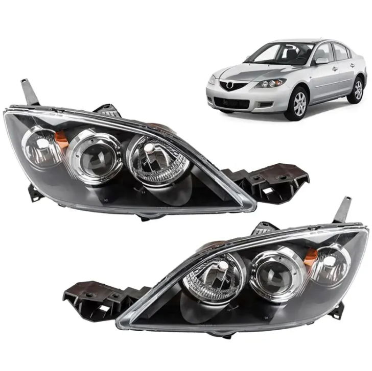 Faros Delanteros. Mazda 3 2003-2009 Sedán