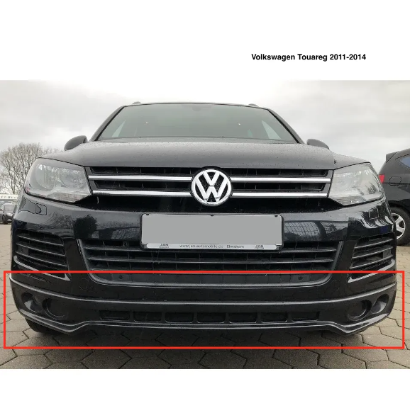 Spoiler R Line Defensa Delantera. Volkswagen Touareg 2011-2014