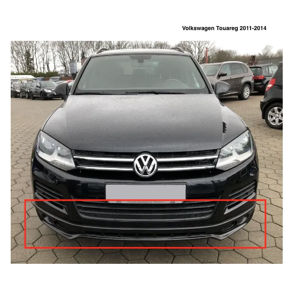Spoiler R Line Defensa Delantera. Volkswagen Touareg 2011-2014