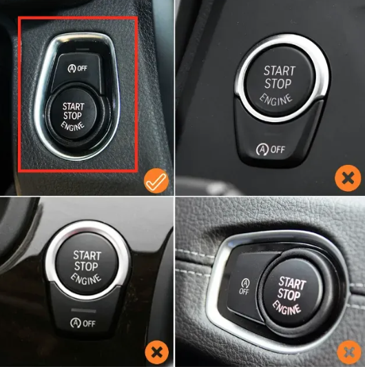 Cubierta de Reemplazo de Botón de encendido BMW