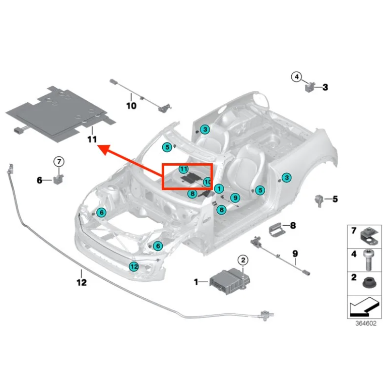 Sensor De Asiento Copiloto BMW/MINI