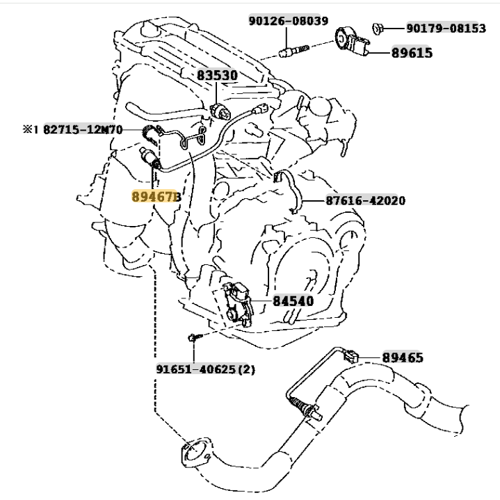 Sensor de oxígeno de relación aire-combustible. Scion xB 2008-2015
