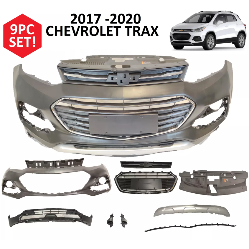 Defensa Delantera (Kit 9 Piezas). Chevrolet Trax 2017-2021