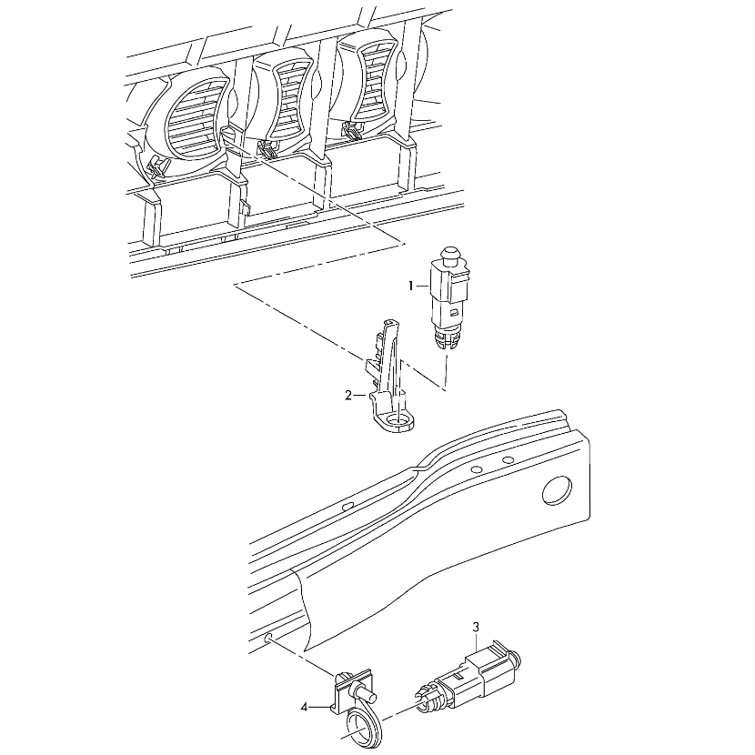Sensor de temperatura exterior Audi / VW