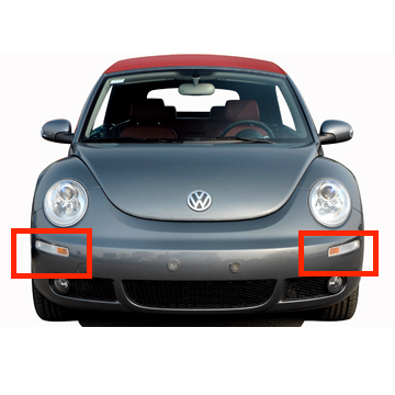 Faros Direccionales Defensa Delantera. Volkswagen Beetle 2006-2010