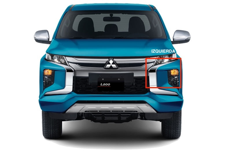 Molduras Cromadas Defensa Delantera. Mitsubishi L200 2019-2023