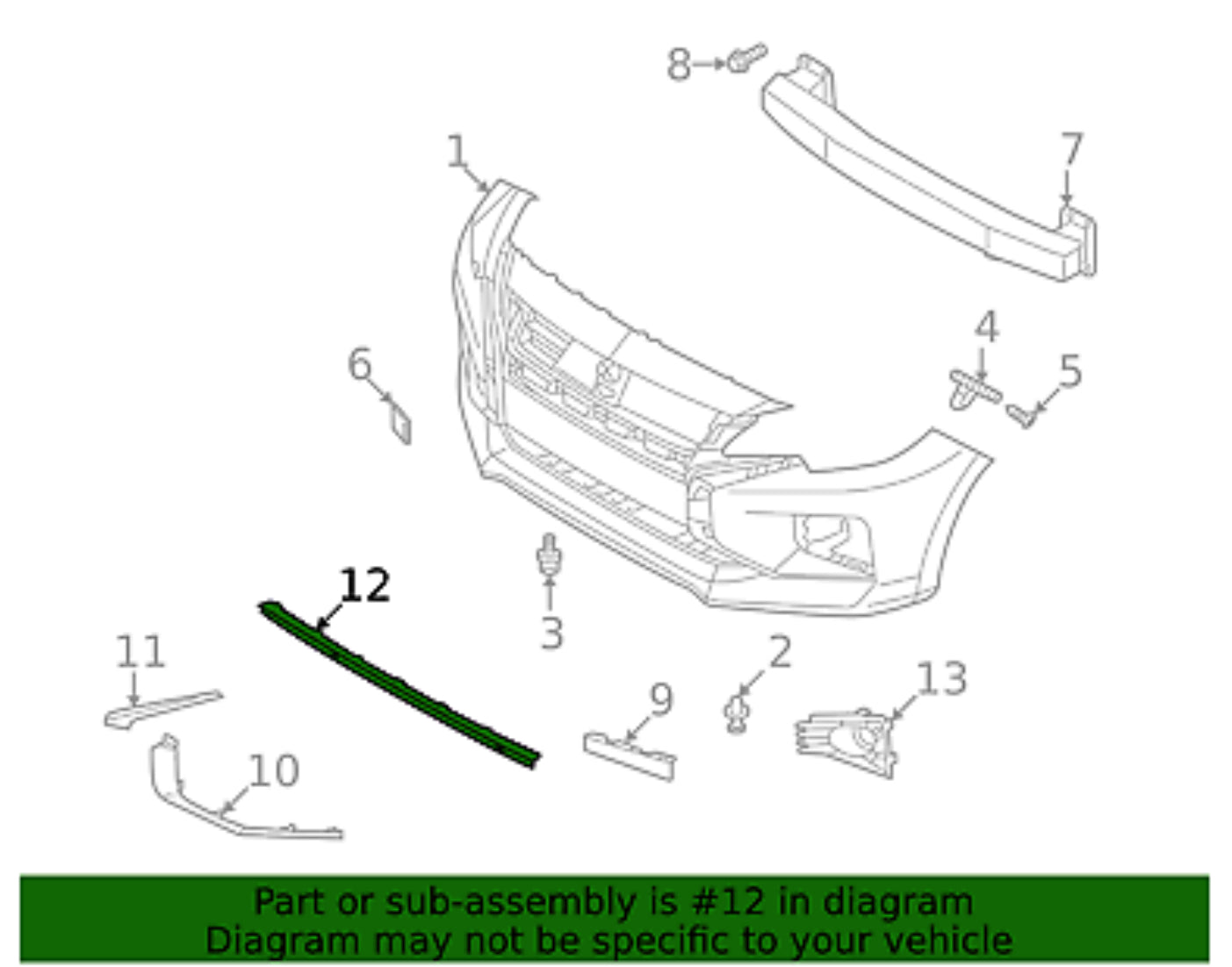 Deflector Inferior defensa delantera. Mitsubishi Mirage 2021-2024