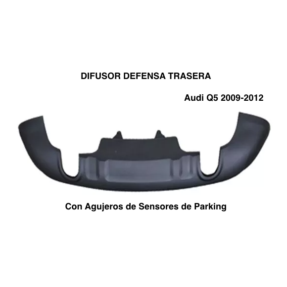 Difusor Defensa Trasera. Audi Q5 2009-2012