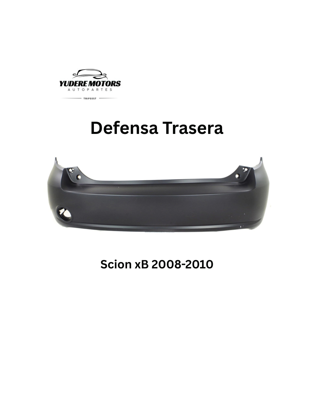 Defensa Trasera. Scion xB 2008-2010