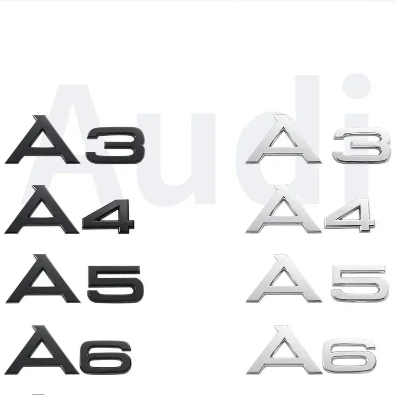 Emblema Audi Portón Trasero. Audi A1 A3 A4 A5 A6 A7 A8 Q3 Q5 Q7