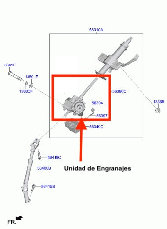 Columna de Dirección. Kia Seltos 2020-2023