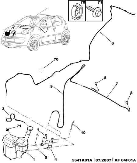 Bomba de Líquido Limpiaparabrisas delantero. Peugeot 107 2005-2014