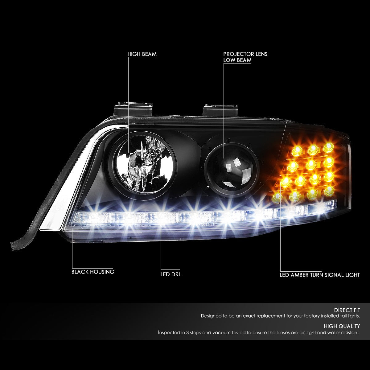 Faros Delanteros LED. Audi A6 C5 1999-2002