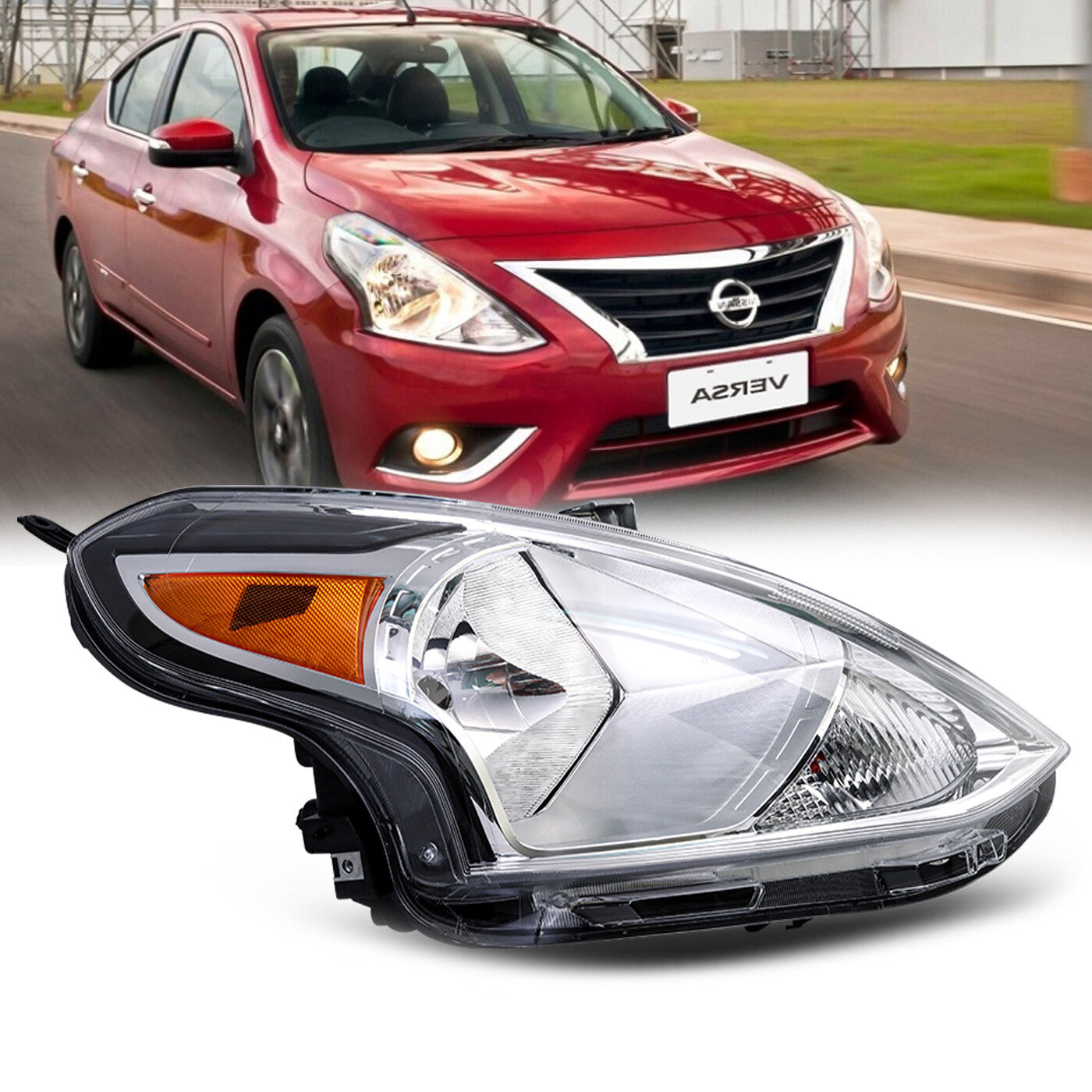 Faros Delanteros. Nissan Versa 2015-2019