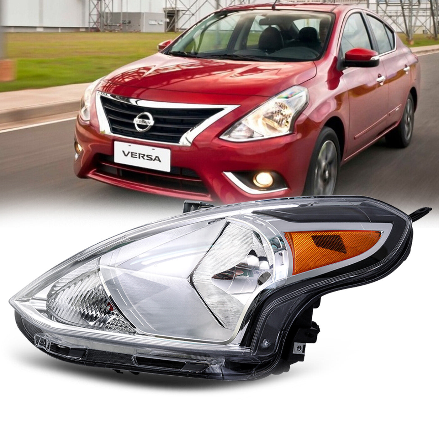 Faros Delanteros. Nissan Versa 2015-2019