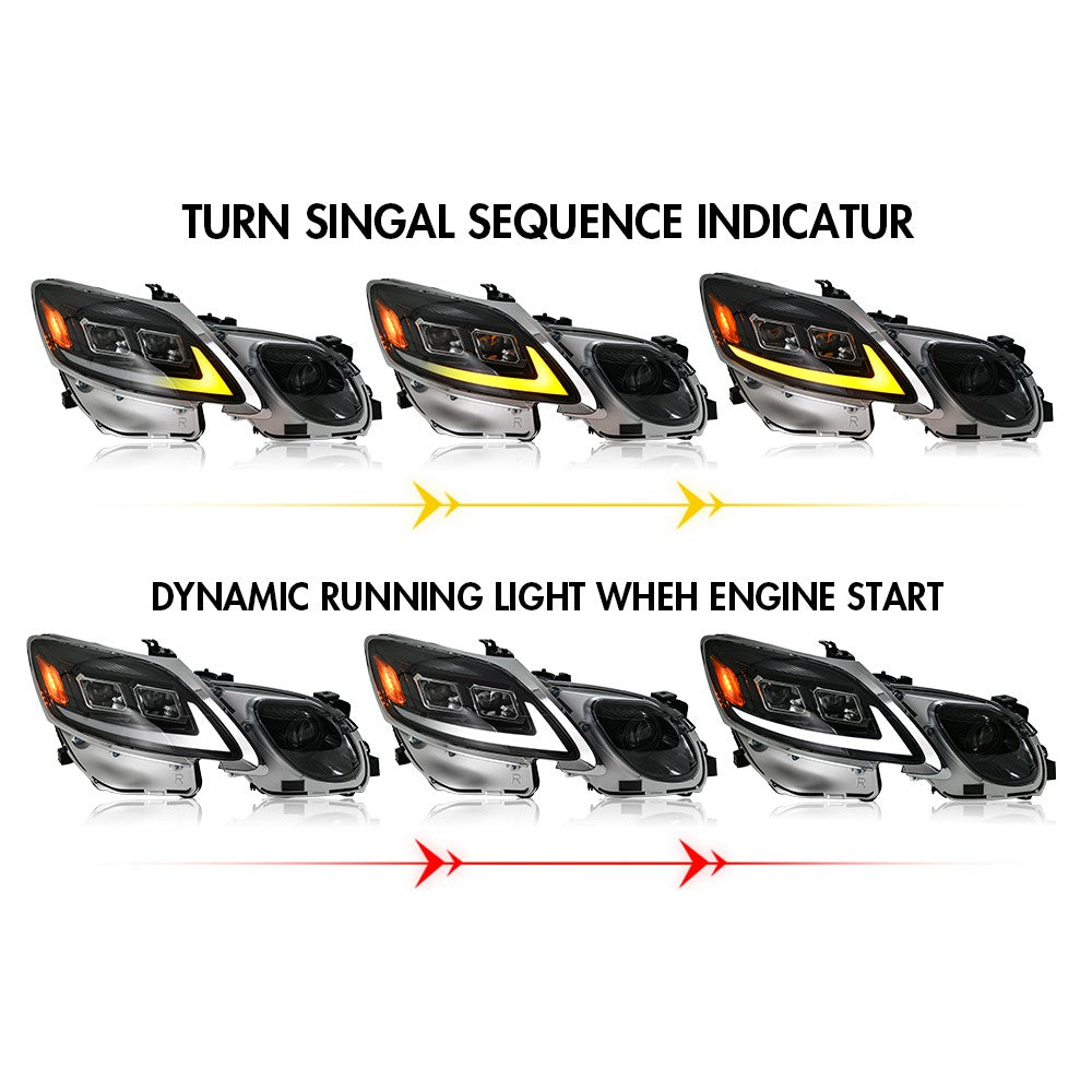 LED DRL Headlights. Lexus GS 2006-2011