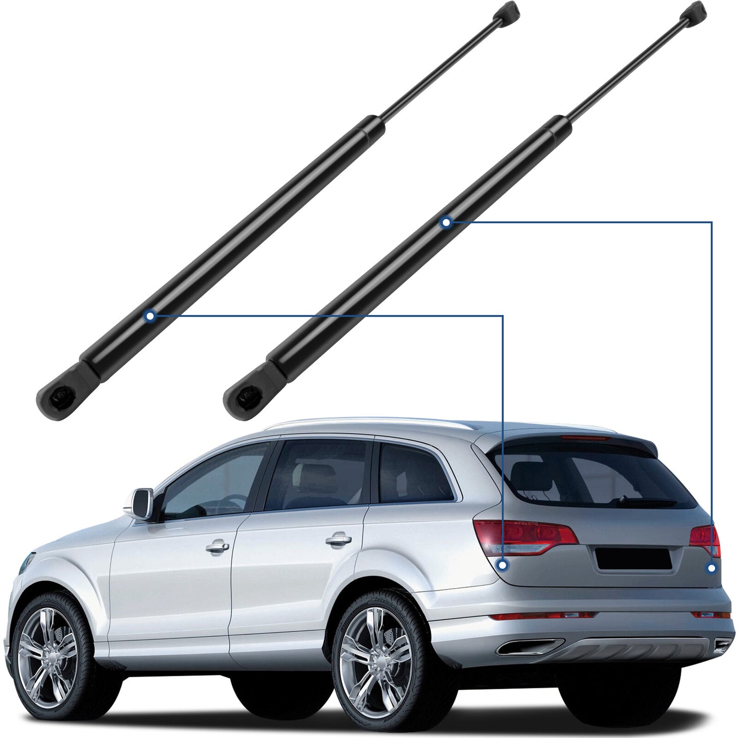 Amortiguadores de Compuerta Trasera. Audi Q7 2007-2015