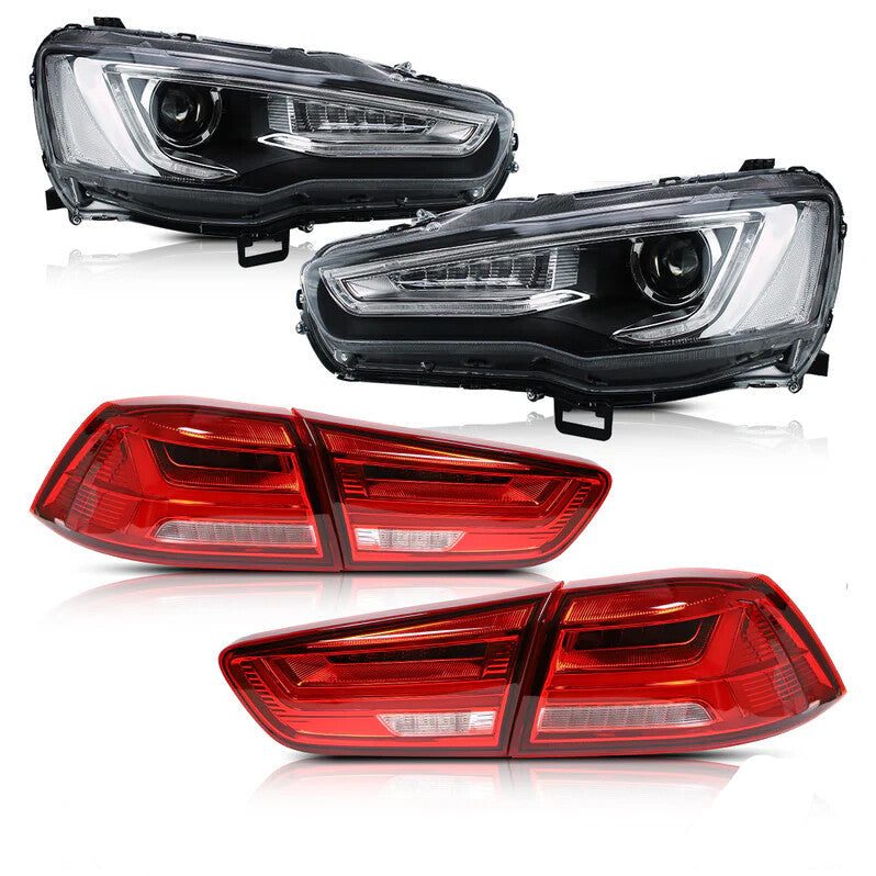 LED Headlights. Mitsubishi Lancer 2008-2017