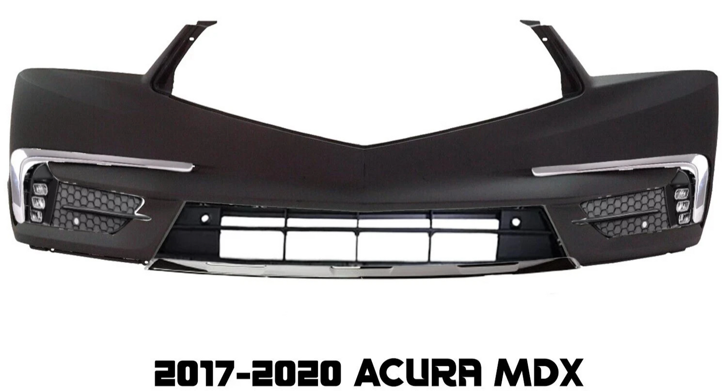 Defensa Delantera NO A-Spec sin agujeros para lavafaros. Acura MDX 2017-2020