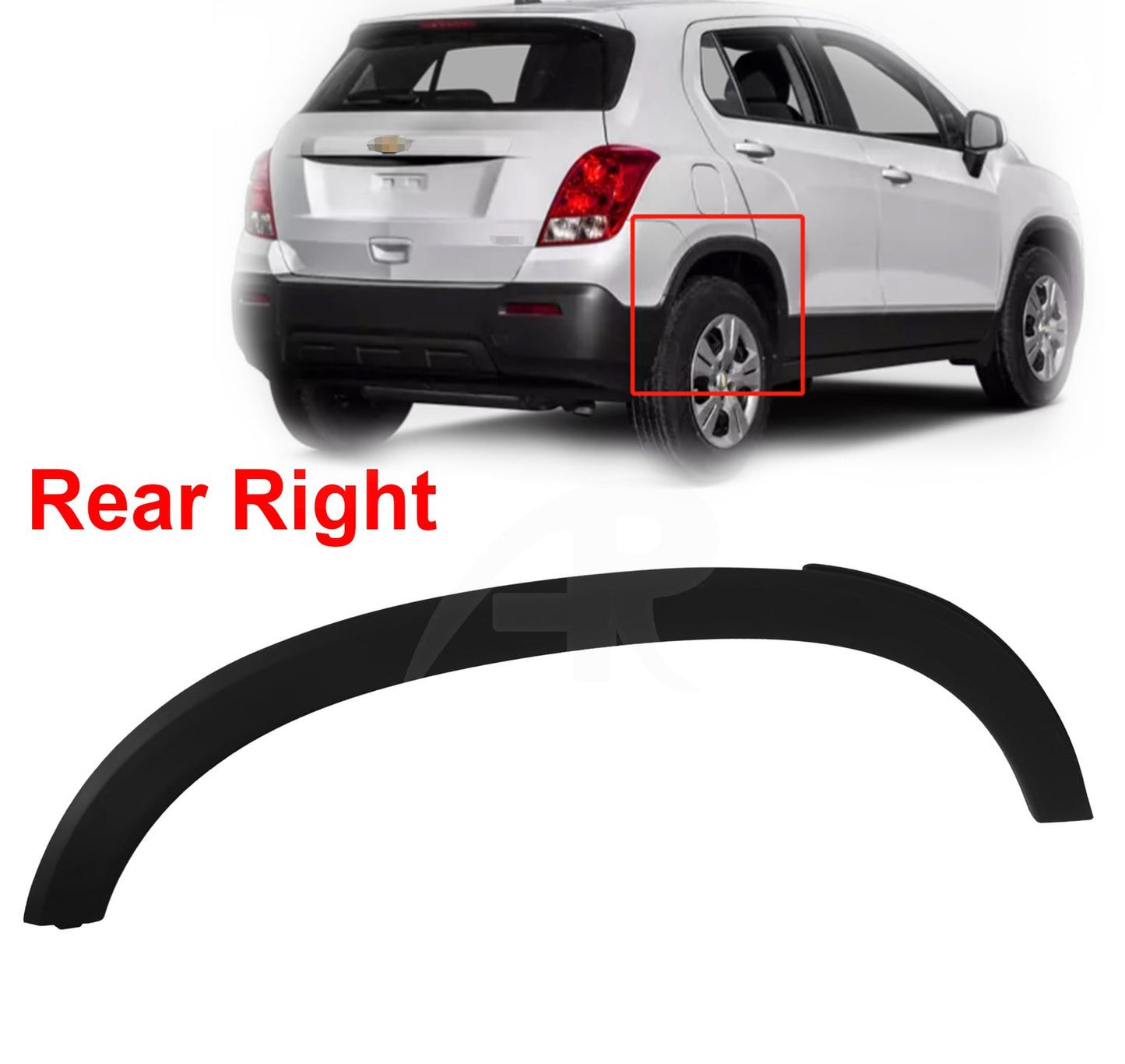 Moldura Guardafango Trasero. Chevrolet Trax 2015-2021