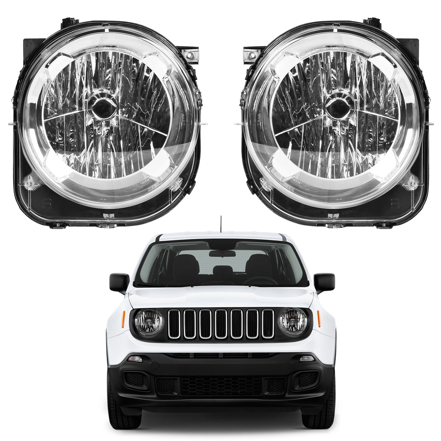 Faros Delanteros. Jeep Renegade 2015-2018