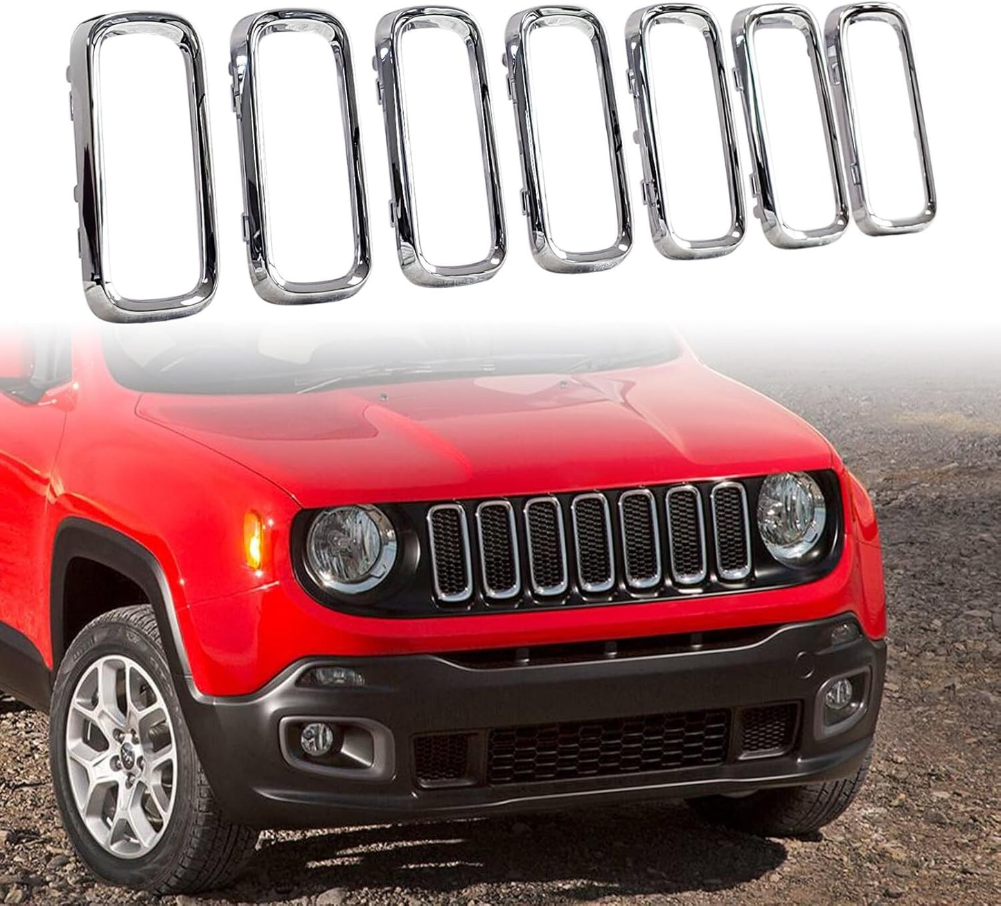 Parrilla Frontal. Jeep Renegade 2015-2018
