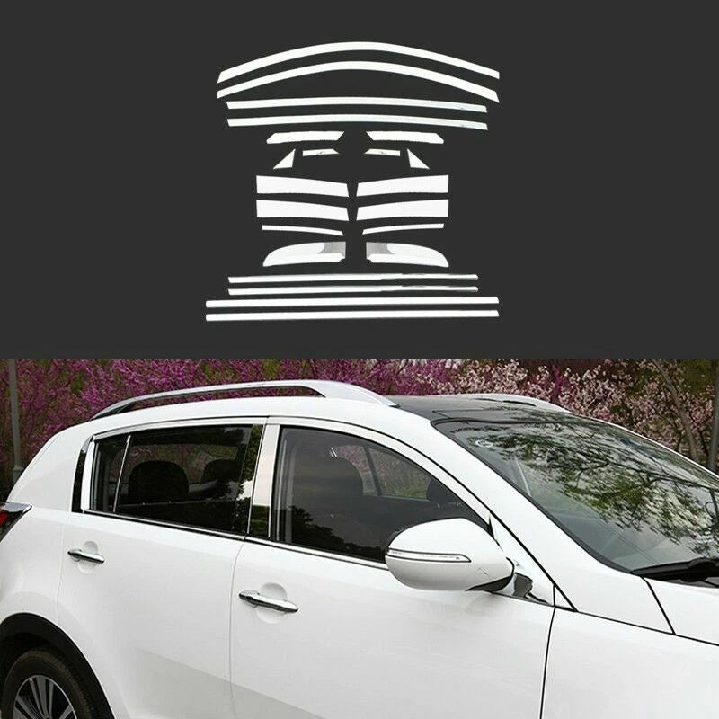 Molduras Cromadas para Ventanas. Kia Sportage 2011-2016