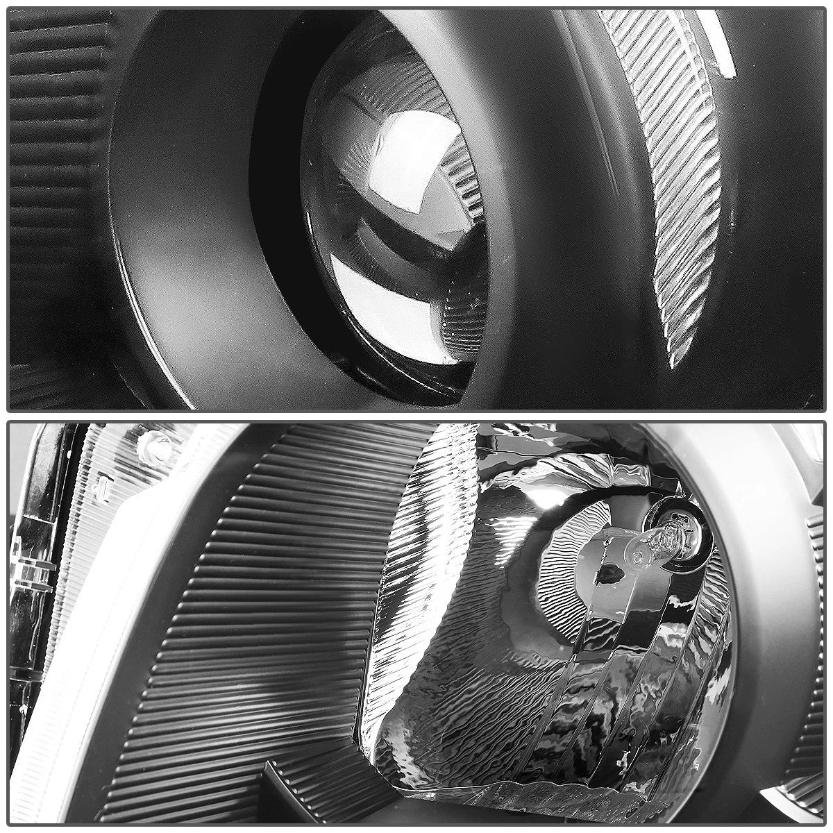 Faros Delanteros (Base Negra). Toyota RAV4 2009-2012