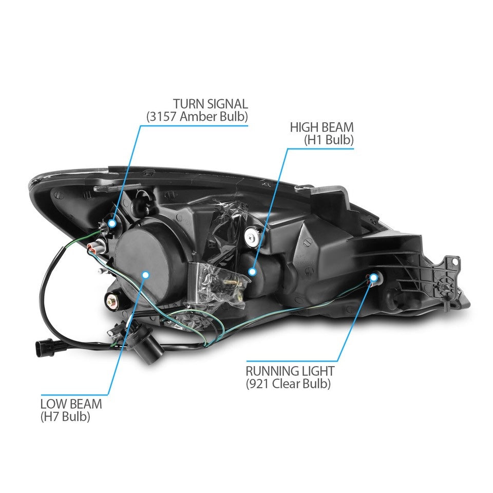 LED Headlights. Mitsubishi Lancer 2004-2007