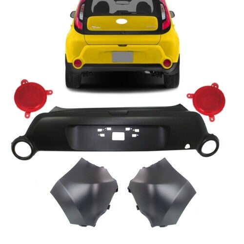 Defensa Trasera Completa. KIA Soul 2014-2016