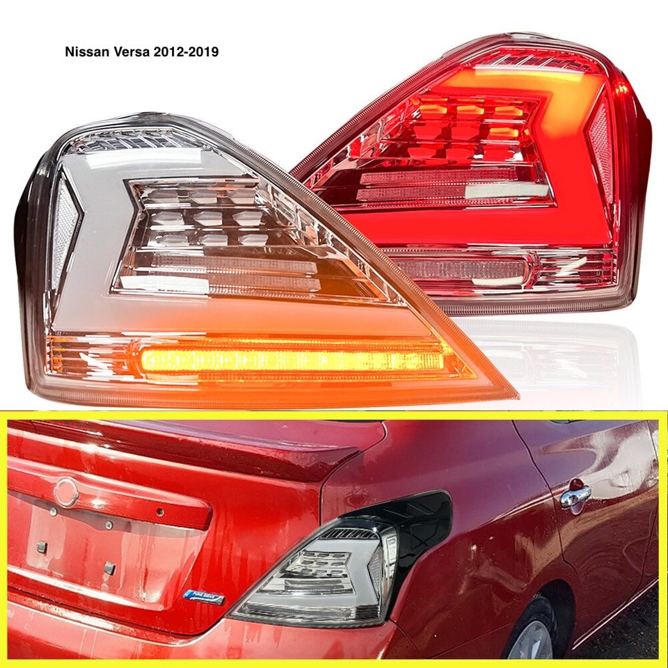Faros Traseros Aftermarket. Nissan Versa 2012-2019
