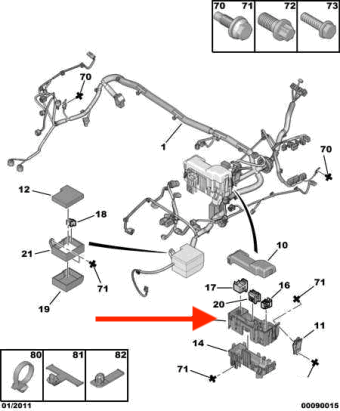 Fusilera (Usada). Peugeot 107 2005-2014