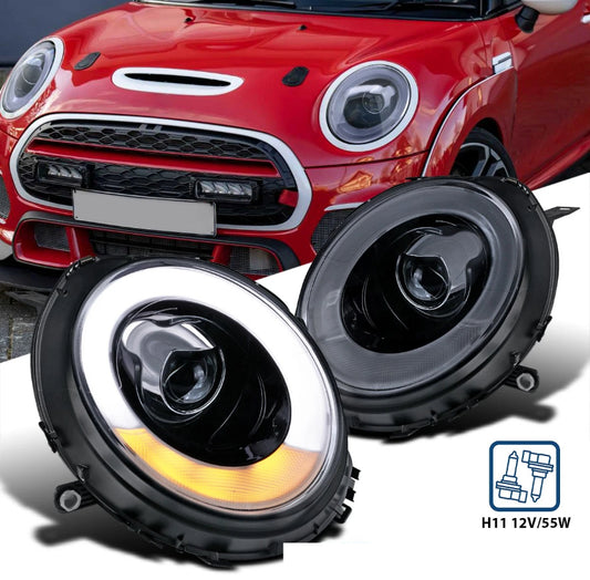 Faros Delanteros (Smoke) LED Mini Cooper Halo Rims / 2012-2015