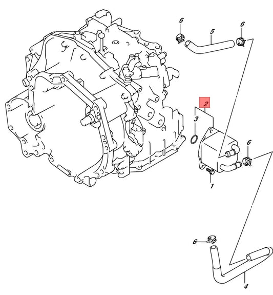 Enfriador de Aceite de Transmisión CVT. Suzuki Swift 2017-2024