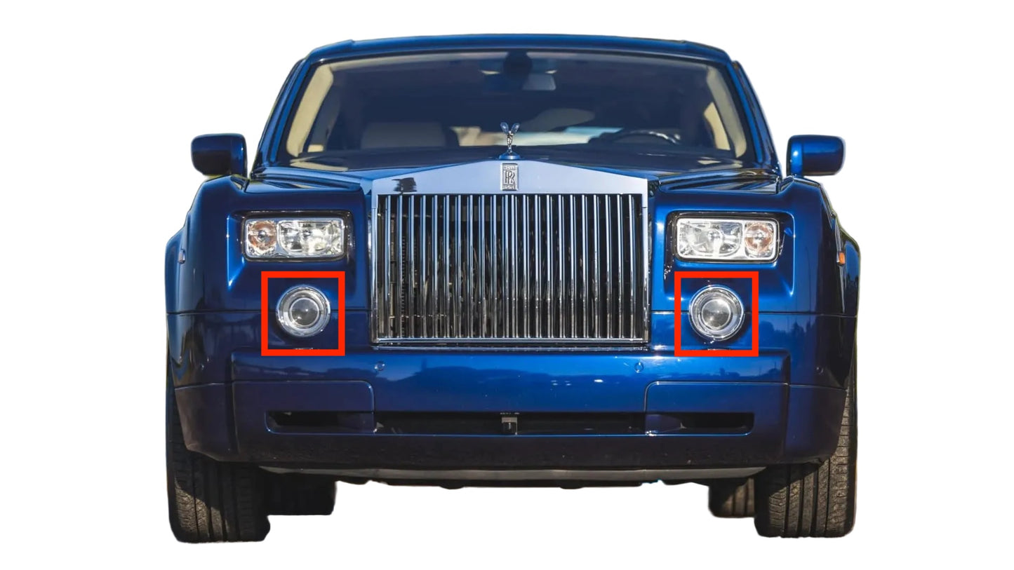 Cubierta de Faro Delantero. Rolls Royce Phantom