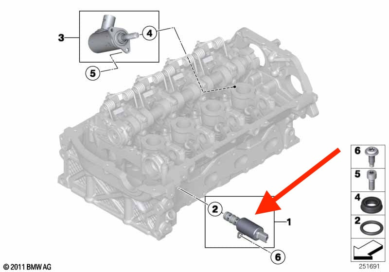 Electroválvula de Control. BMW Serie 1 3 2012-2015 MINI R55 R56 R57 R58 R59 R60